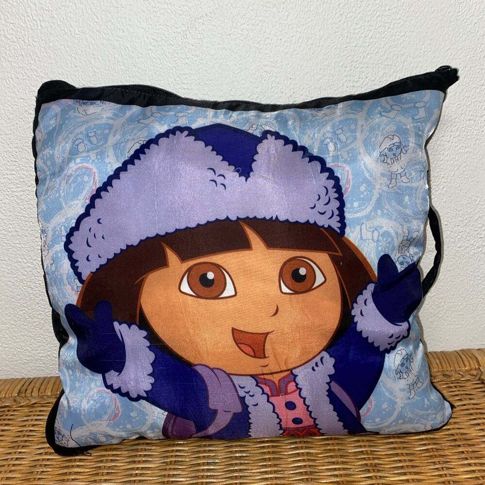 Vintage Dora The Explorer Zip Up Pillow Sleeping Bag Handle